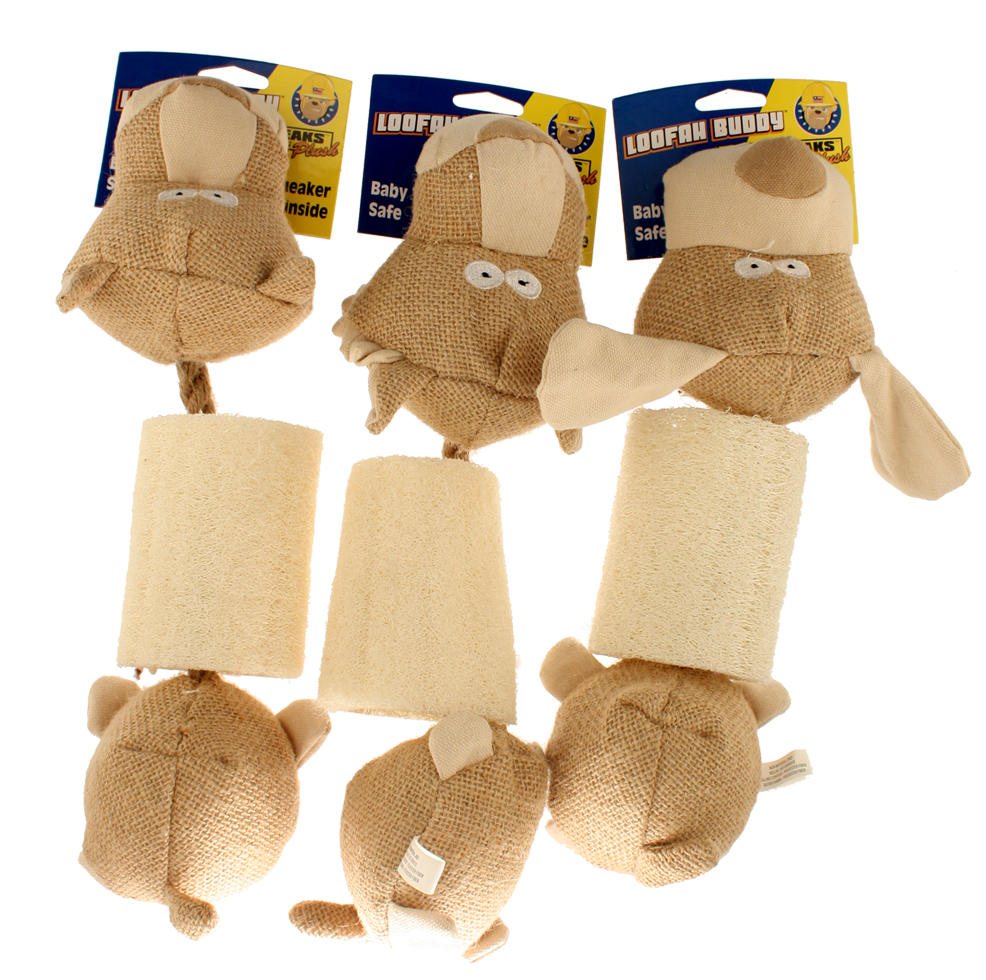 Petsport Loofah Buddy Assorti – Umweltfreundliches Hundespielzeug Mit Quietscher