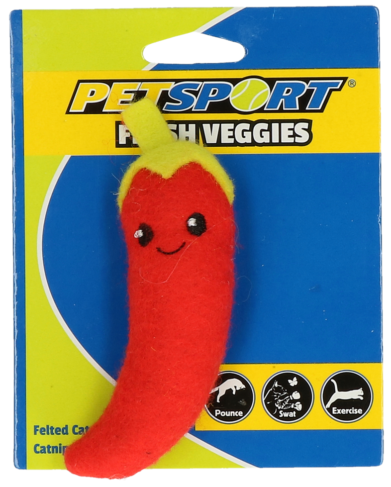 Petsport Fresh Veggies Pfeffer – Lustiges Spielzeug für Katzen