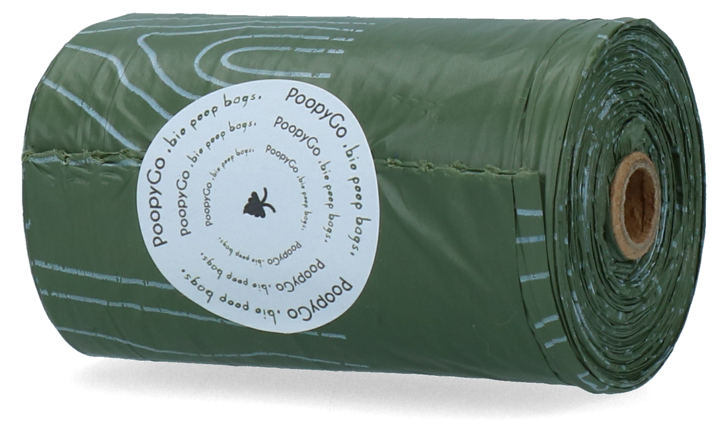 PoopyGo Umweltfreundlich Einzelrolle Lavendelduft – Biologisch Abbaubar und Stark