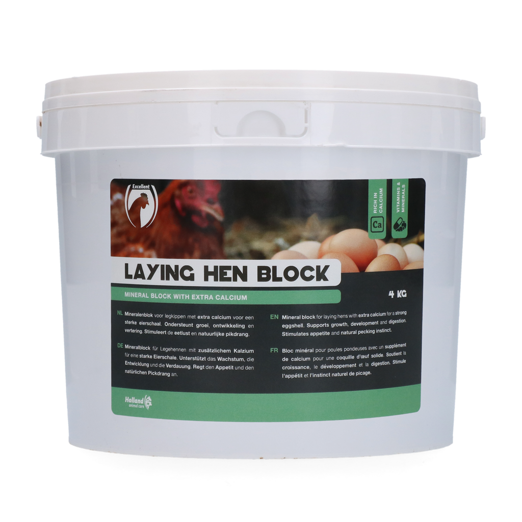 Excellent Legehennen-Block 4 kg – Optimale Mineralienversorgung für Gesundheit und Wohlbefinden