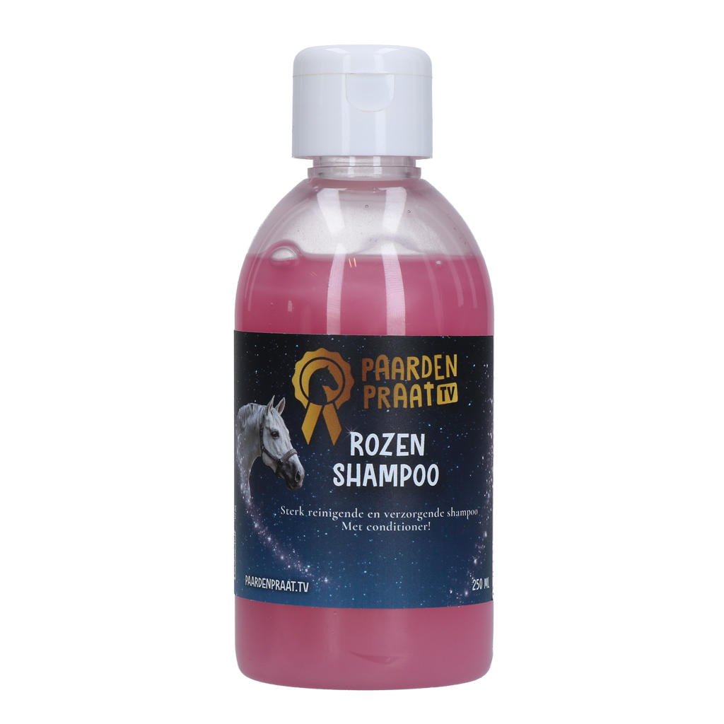 Paardenpraat TV Shampoo Rosen – Sanfte Reinigung für Glänzendes Fell