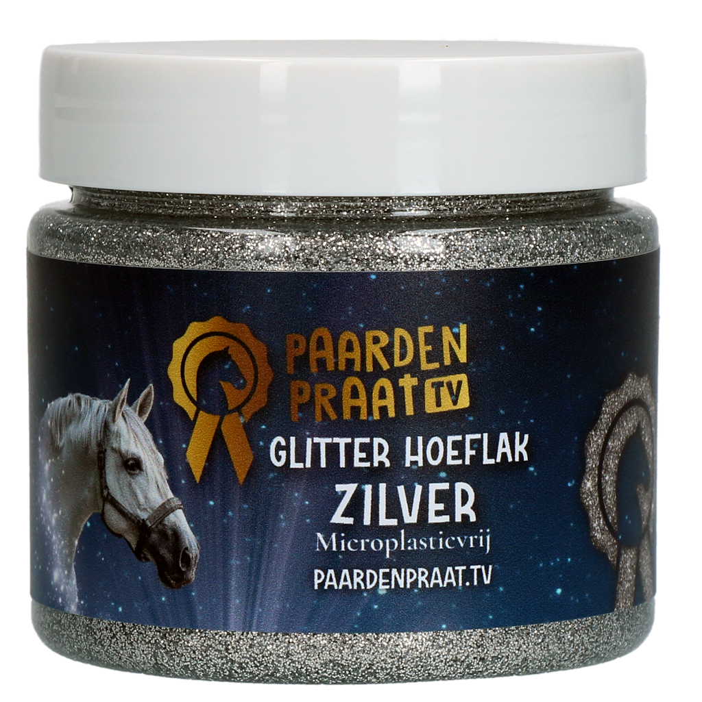 Paardenpraat TV Glitzer Huflack Silber – Strahlender Glanz Für Pferdehufe