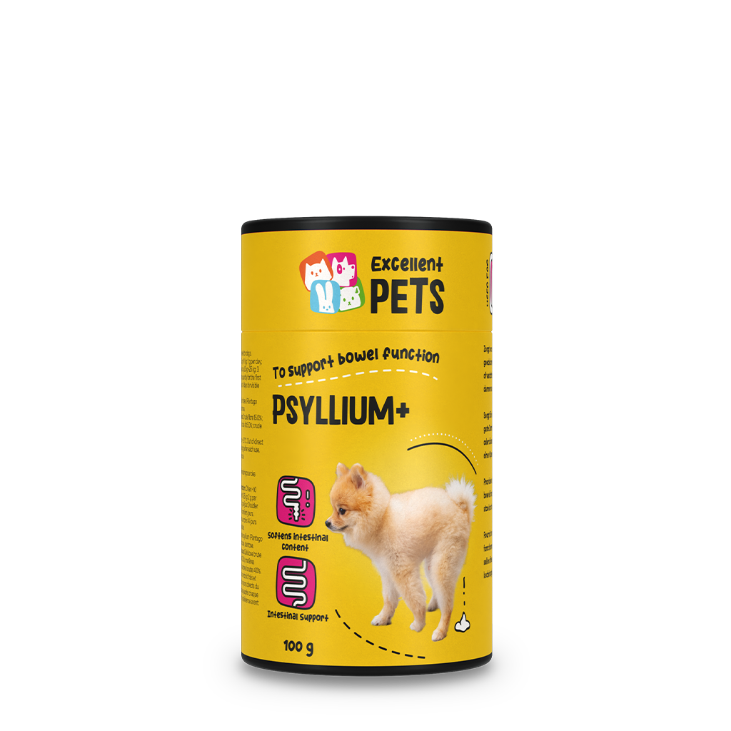 Excellent Pets Dog Psyllium+ 100 g – Fördert Eine Gesunde Darmfunktion