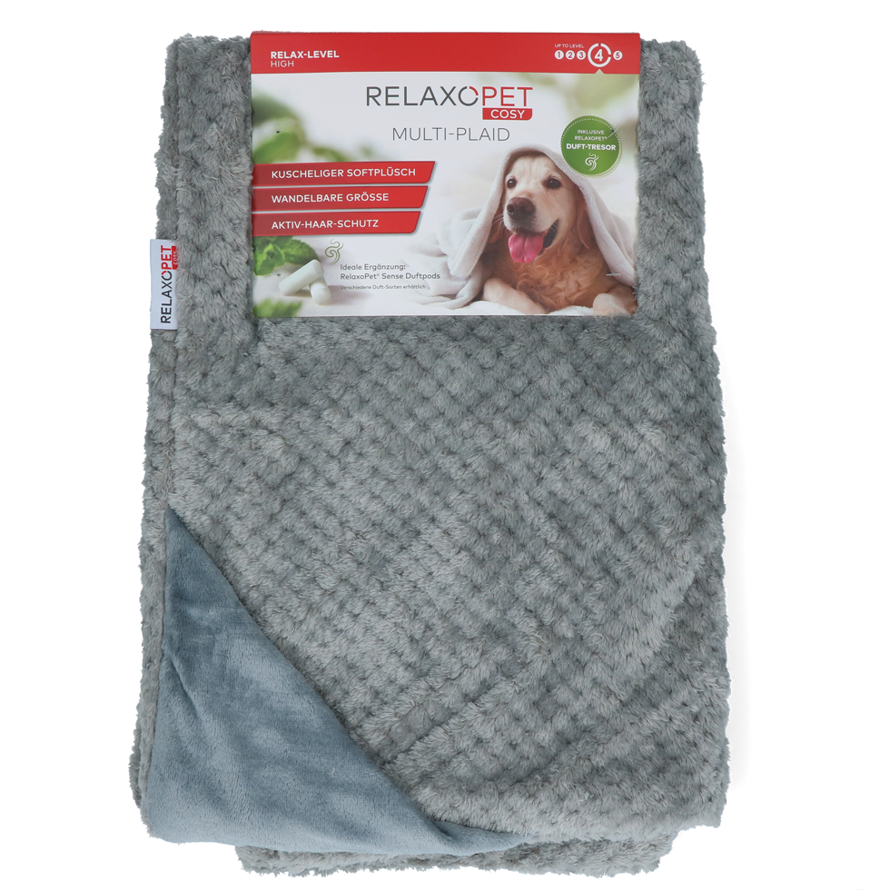 RelaxoPet Cosy Multi-Plaid Original – Weiches Mikroplüsch für Höchsten Komfort