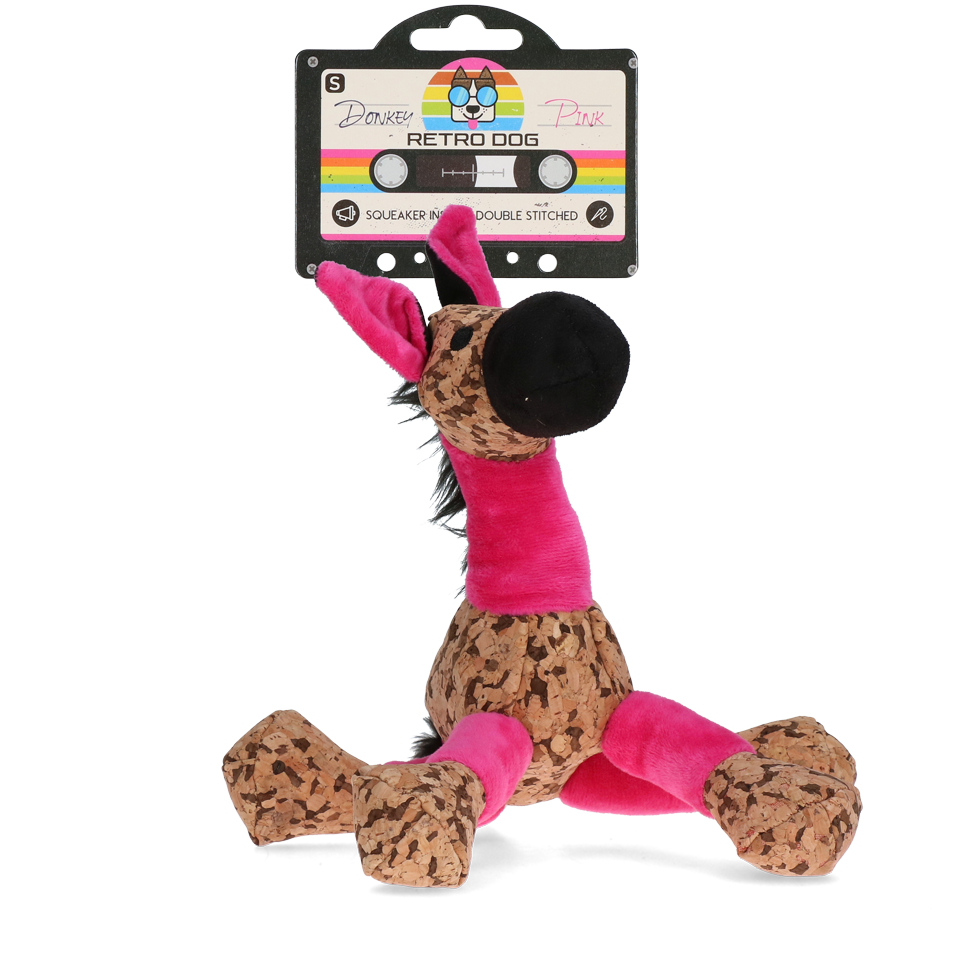 Retrodog Donkey Rosa S – Herrlich Weiches Retro-Spielzeug