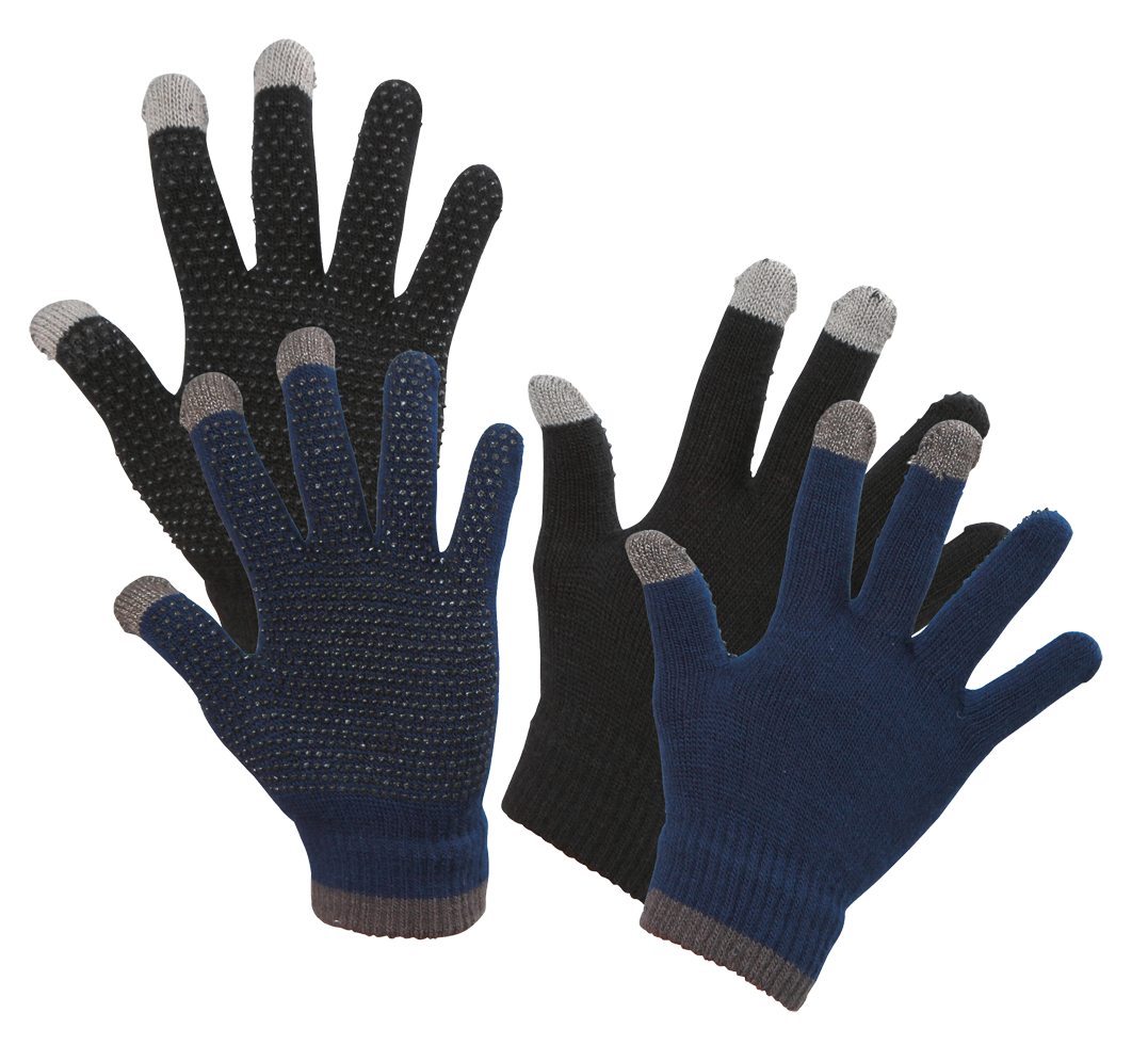 Magic Touch Reithandschuh Schwarz – Touchscreen-fähig und Einheitsgröße