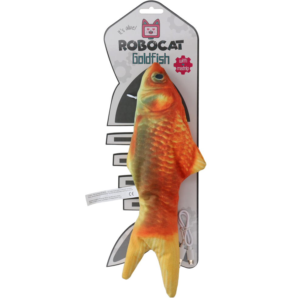 Robocat Fish Goldfisch – Realistisches Spielzeug Für Katzen Mit Bewegungsmechanismus