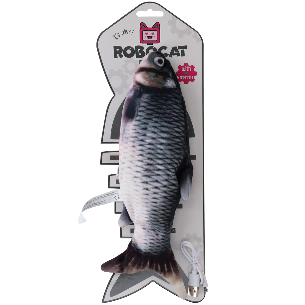 Robocat Fish Karpfen – Realistisches Bewegliches Katzenspielzeug