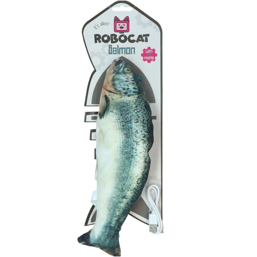 Robocat Fish Lachs – Realistisches Spielzeug Mit Bewegungen für Katzen