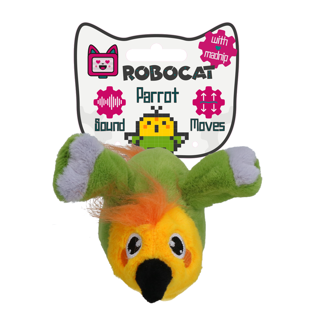 Robocat Papagei – Animiertes Spielzeug Für Katzen