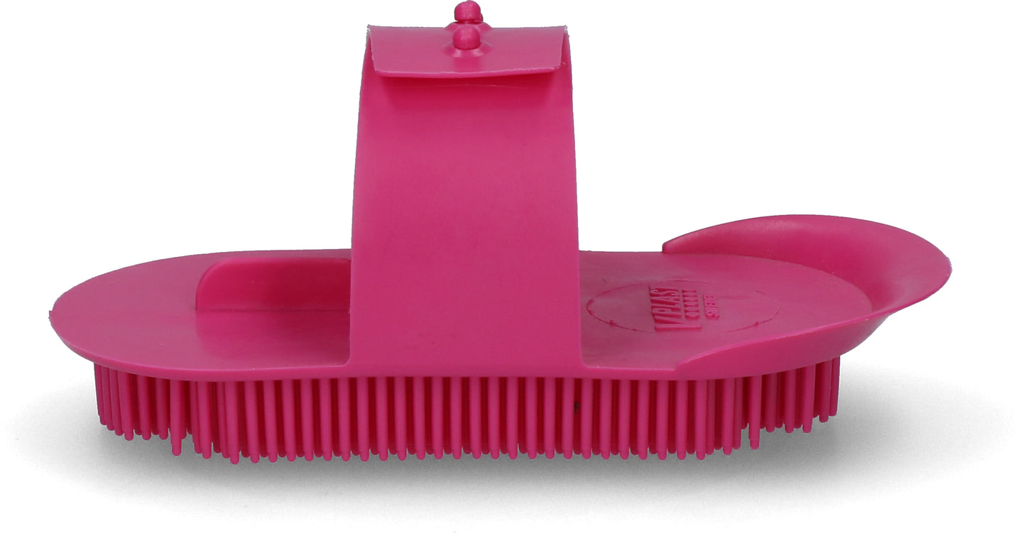 Nadelstriegel Original 130 x 65 mm Rosa – Langlebig und Verstellbar für Optimalen Griff