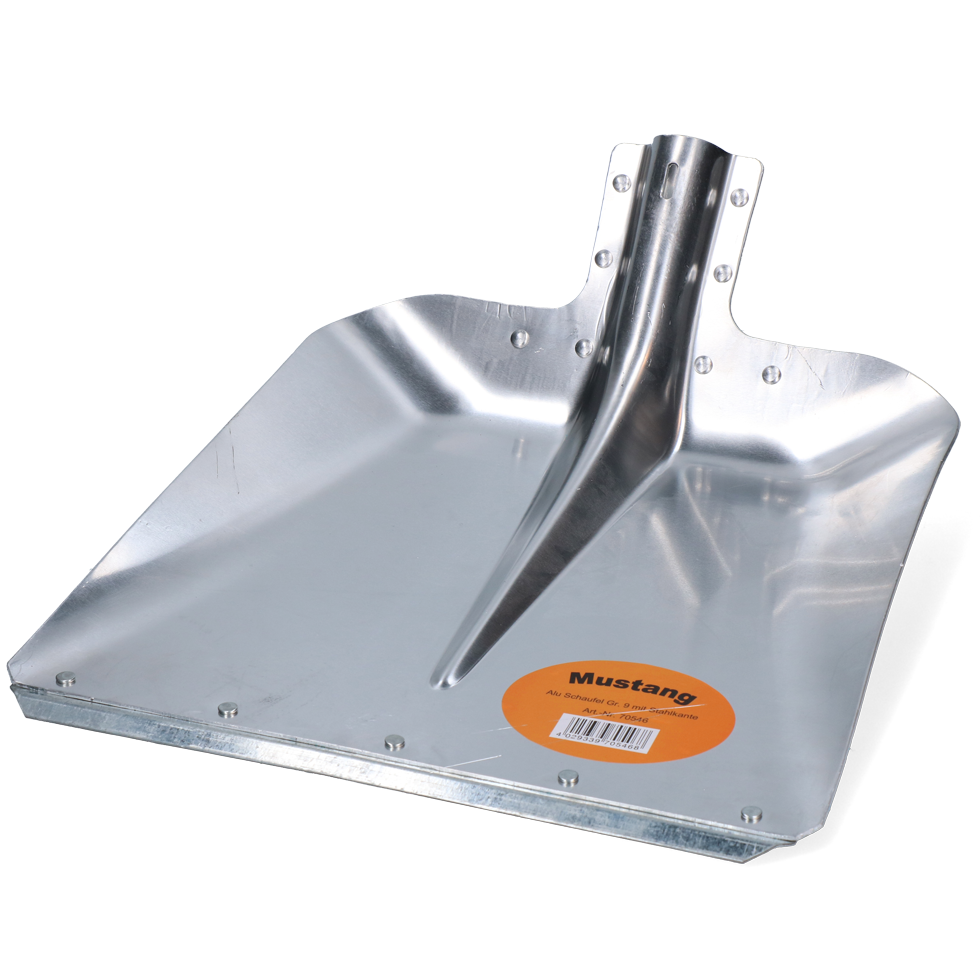 Mustang Aluminium Schaufel 27 cm – Langlebig Mit Stahlverschleißstreifen