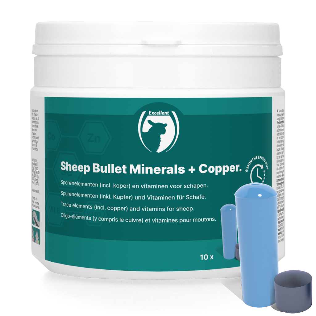 Excellent Sheep Bullet Minerals + Kupfer – Langfristige Mineralversorgung für Schafe