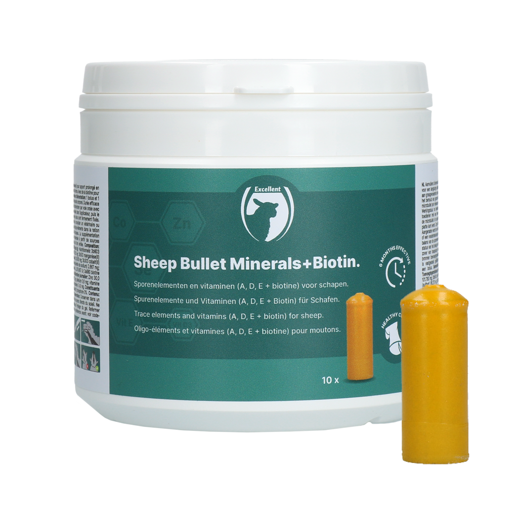 Excellent Sheep Bullet Mineralien + Biotin – Langfristige Versorgung mit Spurenelementen