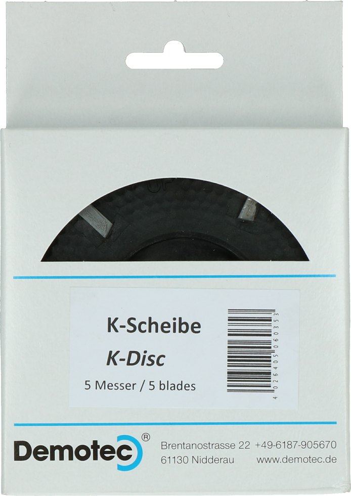 Demotec K Disc – Hochwertige Klauenpflegescheibe mit 5 Schneidmessern
