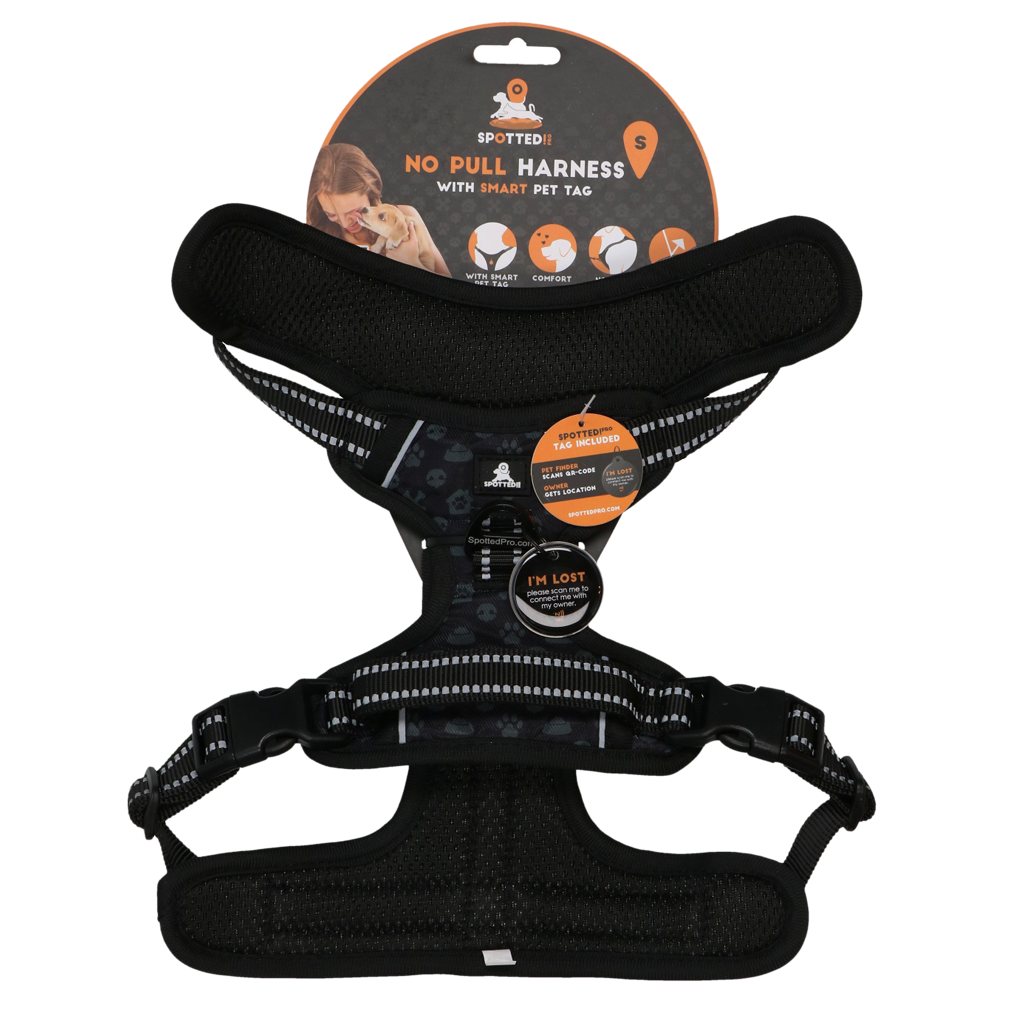 Spotted! Pro No Pull Harnas Dunkelgrau S – Optimaler Komfort Für Ihren Hund