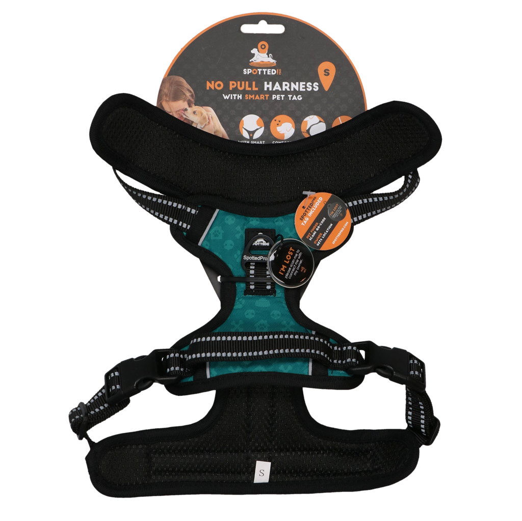 Spotted Pro No Pull Harnes Grün S – Optimaler Komfort für Ihren Hund