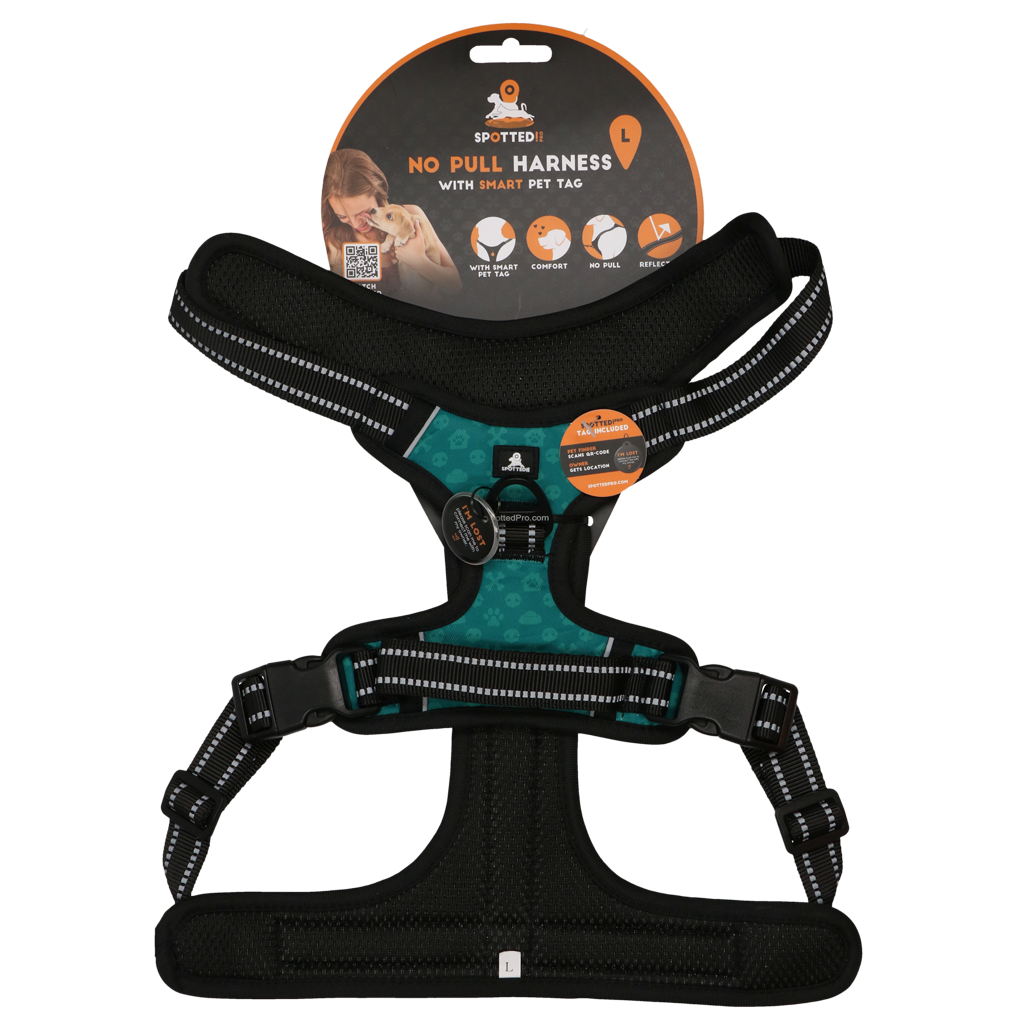 Spotted Pro No Pull Harnisch Grün L – Optimaler Komfort Für Ihren Hund