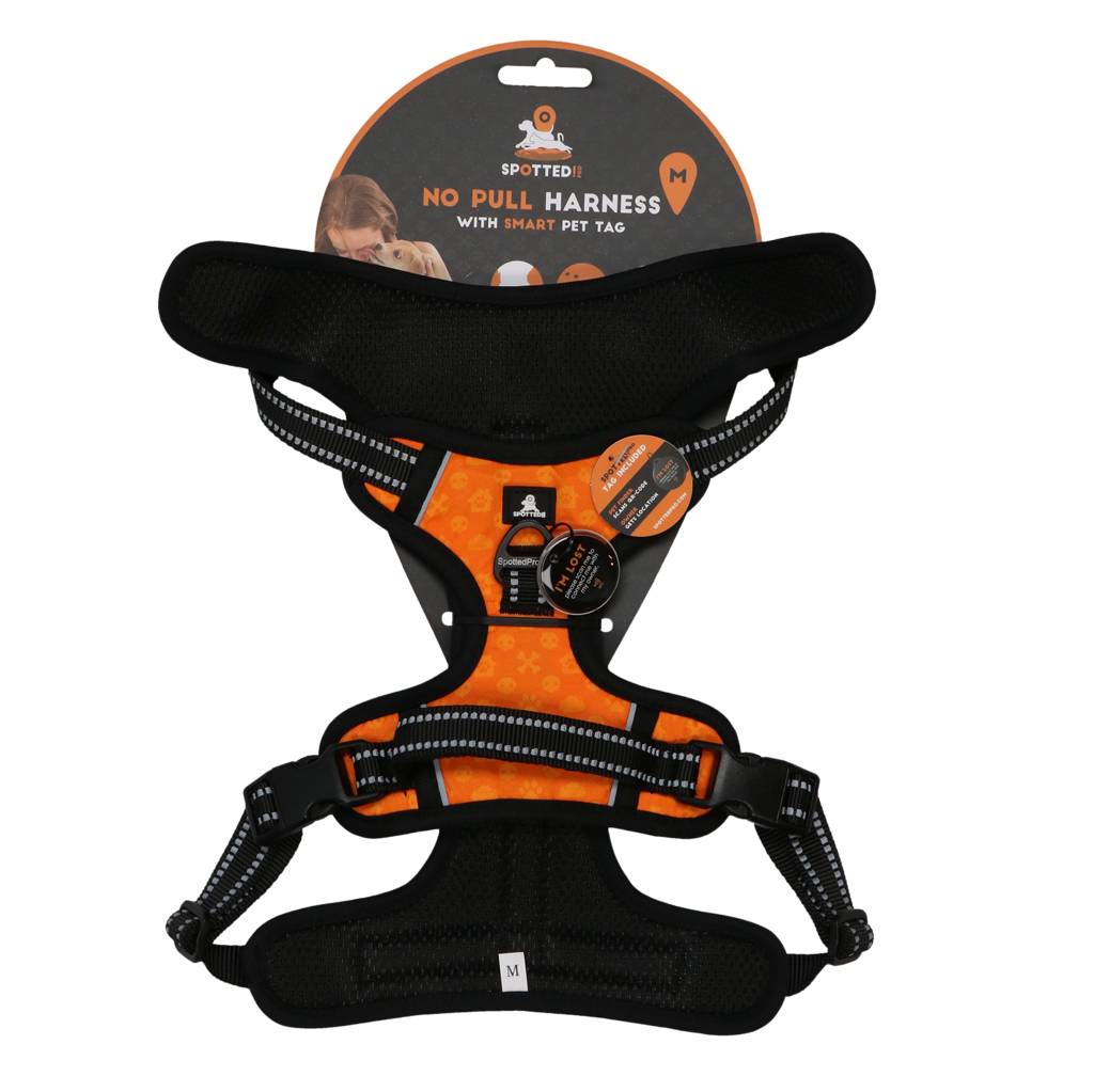 Spotted! Pro No Pull Harnisch Orange M – Optimaler Komfort Für Ihren Hund