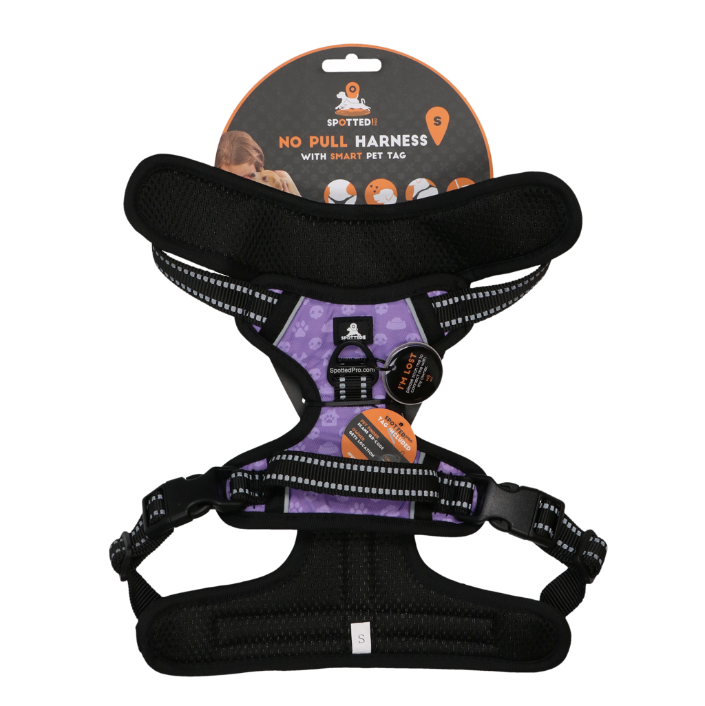 Spotted! Pro No Pull Harnas Lila S – Optimaler Komfort für Ihren Hund