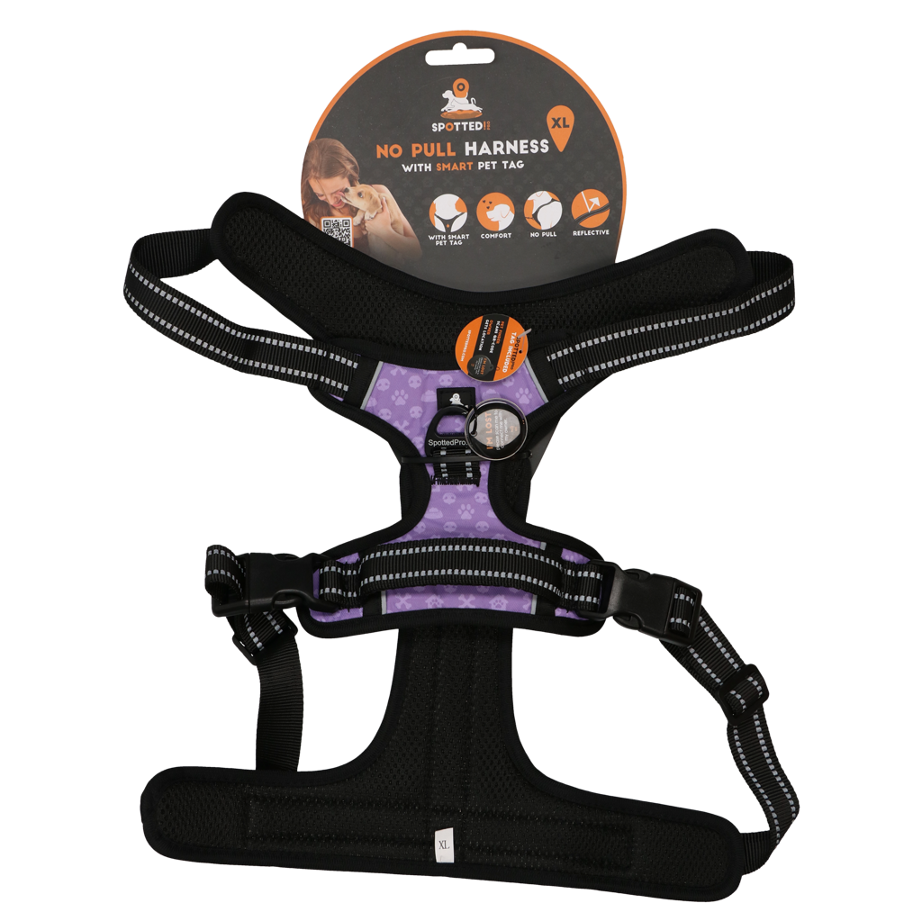 Spotted! Pro No Pull Harnes Lila XL – Optimaler Komfort für Ihren Hund