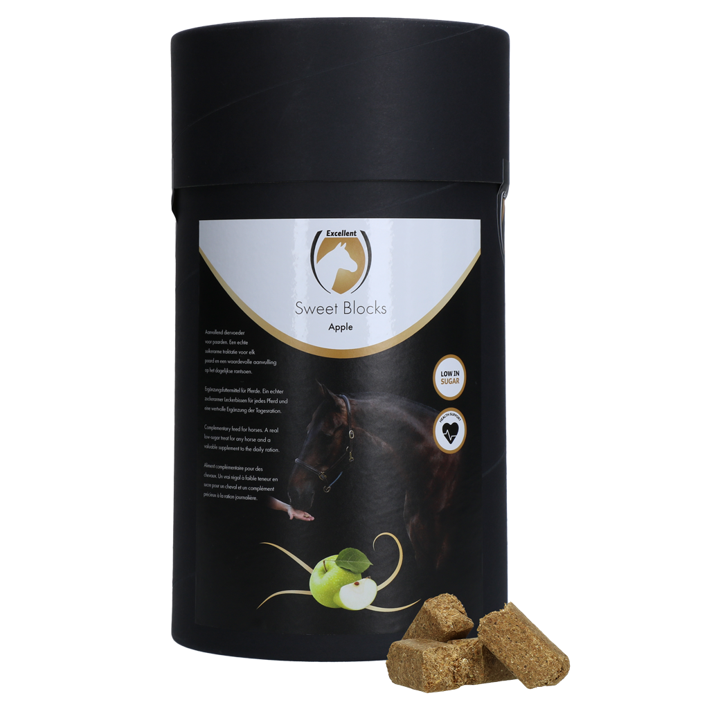 Excellent Horse Sweet Blocks Apfel 3 kg – Zuckerarme Leckerbissen Für Pferde