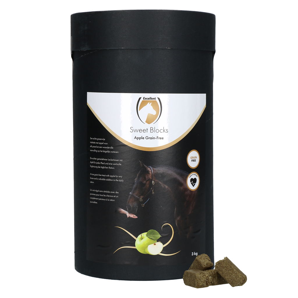 Excellent Horse Sweet Blocks – Getreidefreie Apfel Leckerbissen 3 kg