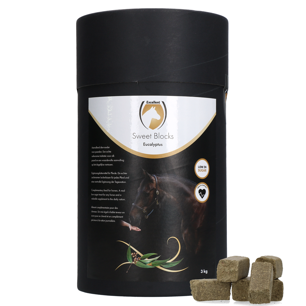 Excellent Horse Sweet Blocks Eukalyptus 3 kg – Zuckerarmer Pferdeleckerbissen