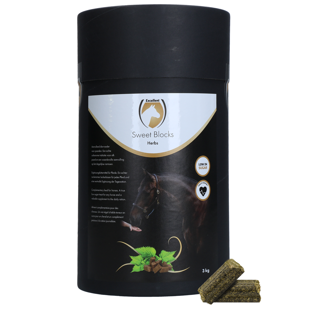 Excellent Horse Sweet Blocks – Zuckerarme Pferdeleckerli in Pelletform