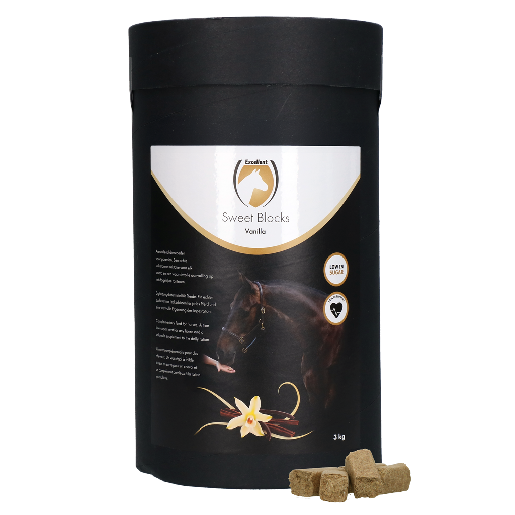 Excellent Horse Sweet Blocks Vanilla 3 kg – Zuckerarmer Pferdeleckerbissen