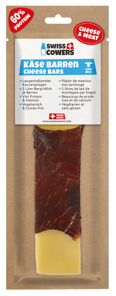 SwissCowers Käsestange Black Angus L – Hoher Proteingehalt Für Gesunde Ernährung