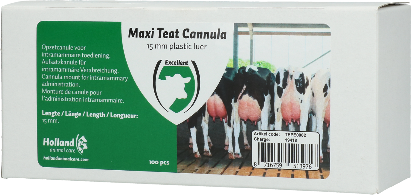 Excellent Maxi Zitzenkanüle 15 mm – Hochwertige Kunststoffqualität für Euteranwendung