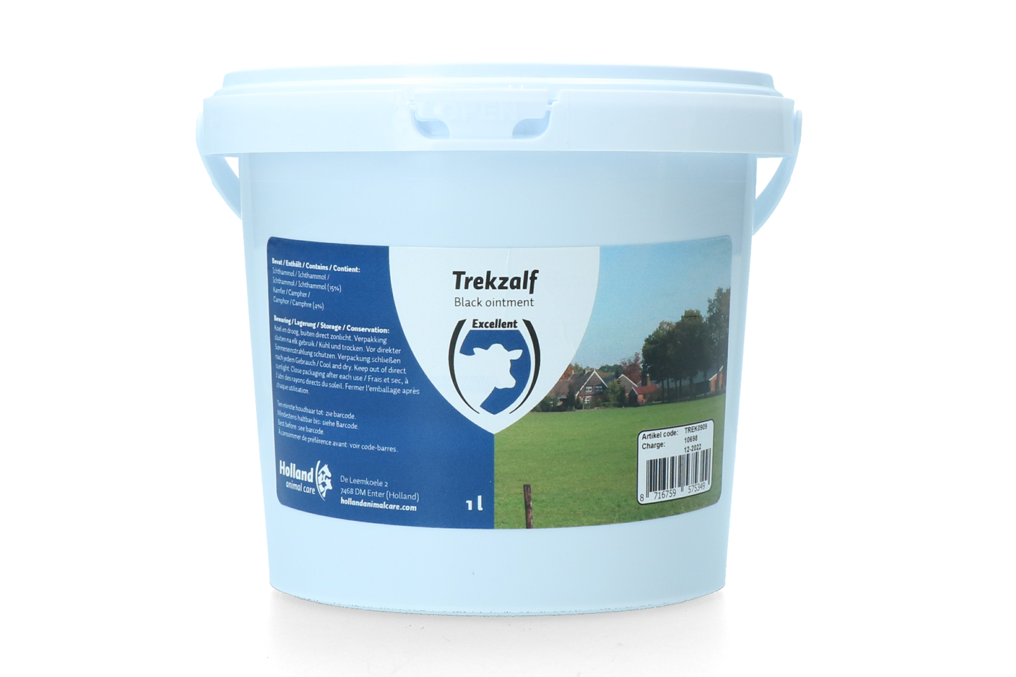 Excellent Zugsalbe 1 L – Hautpflege Mit 4 Prozent Campher und 15 Prozent Ichthammol