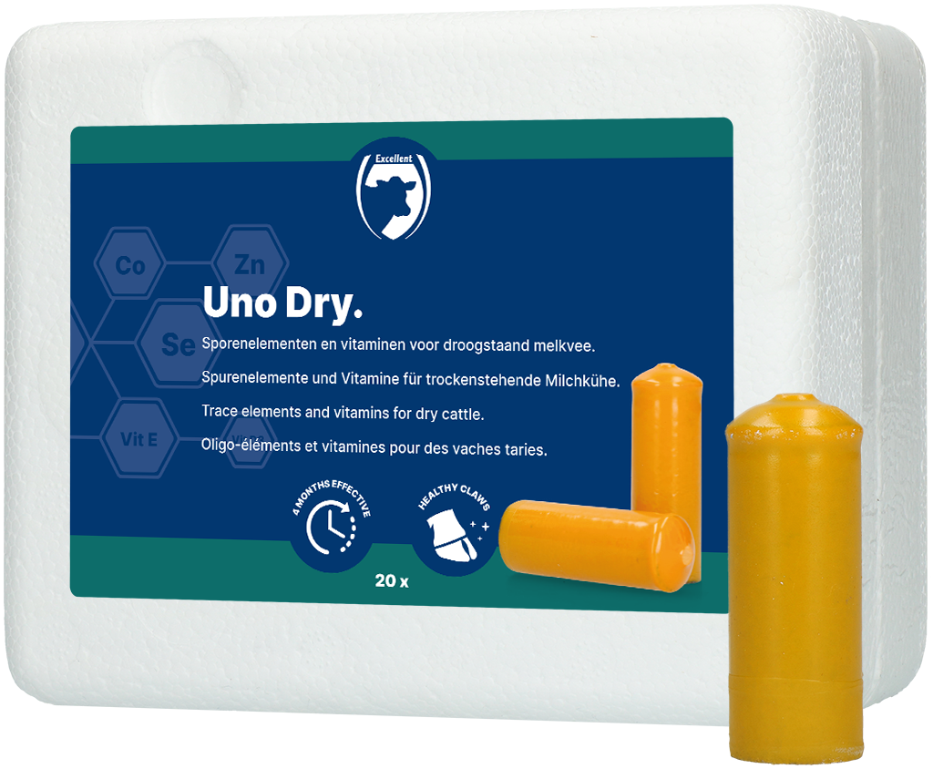 Excellent Uno Dry 20 x 103 g – Mineralienbolus Für Trockenstehende Kühe