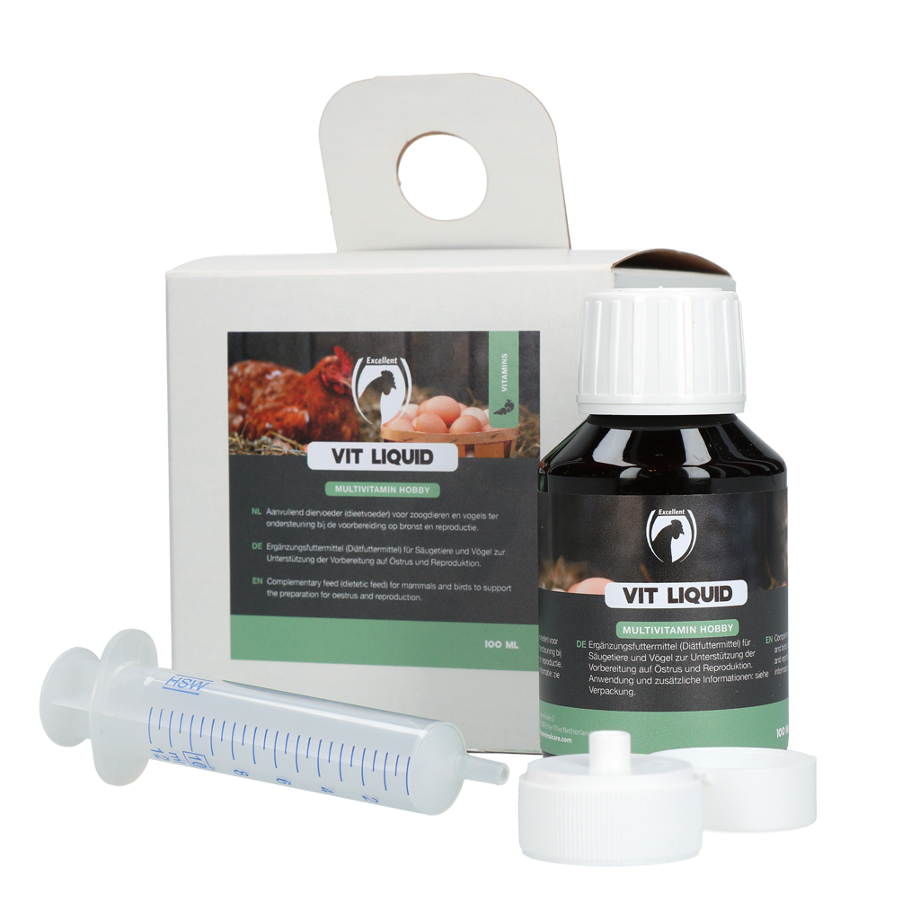 Excellent Vit Flüssiges Multivitamin Hobby 100 ml – Unterstützt Östrus und Reproduktion