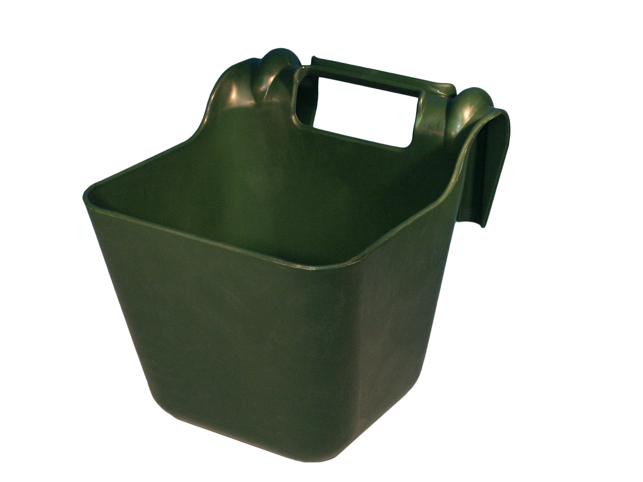 OK Plast Futtertrog Zum Einhängen 14 L Grün – Robuster Kunststoff Mit Handgriff