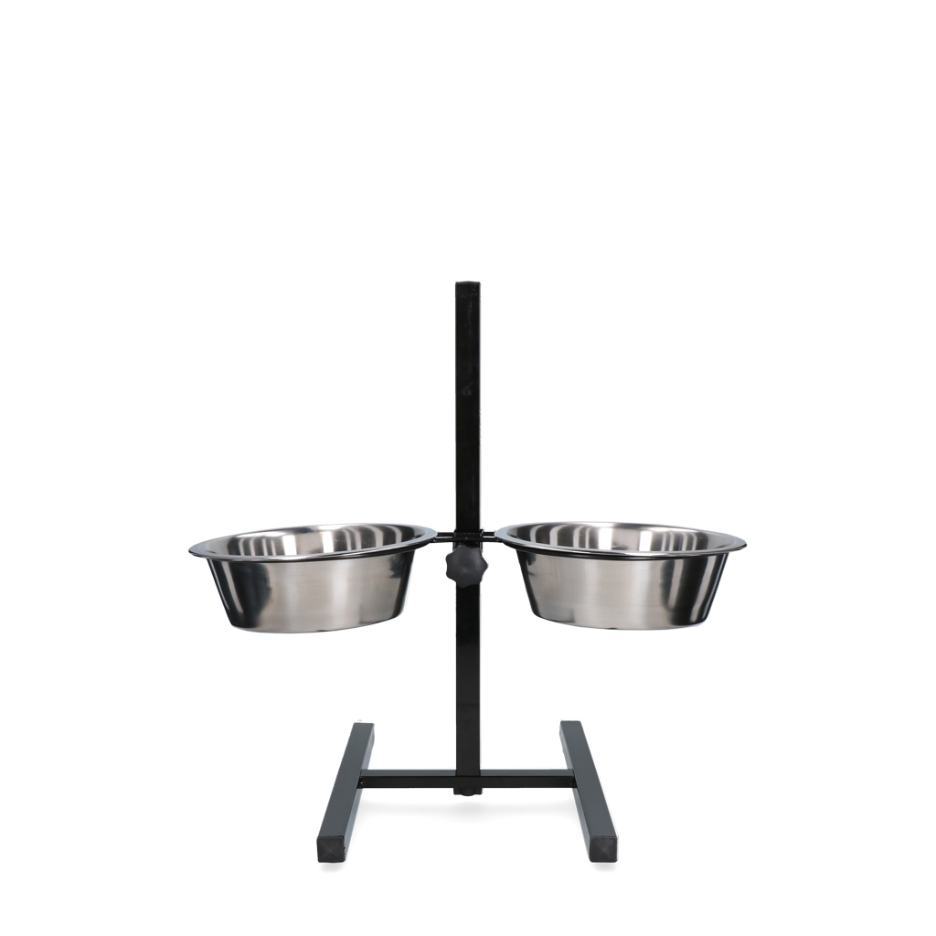 Edelstahl-Futternapf T-Ständer Ø 21 cm – Rost- und Kratzfest