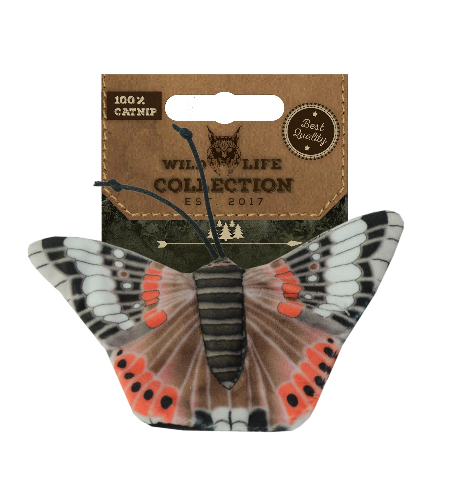Wild Life Cat Admiral Schmetterling – Weiches Premium Katzen Spielzeug