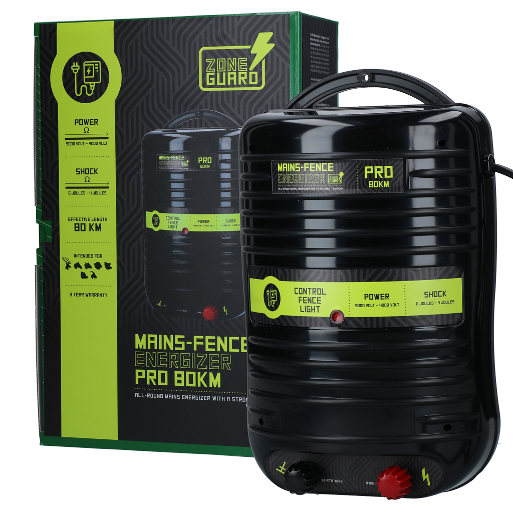 ZoneGuard Energizer Pro 80 km – Hohe Reichweite und Zuverlässigkeit