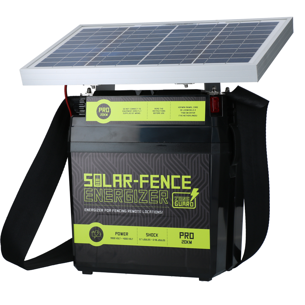 ZoneGuard Solar-Zaun Energizer Pro 20 km – Effiziente Solarenergieversorgung