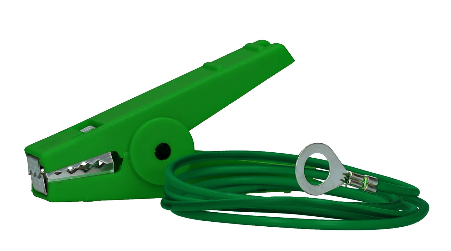 ZoneGuard Klemme Erdungsanschlusskabel 100 cm – Vielseitige Erdungsverbindung für Alle Tierarten