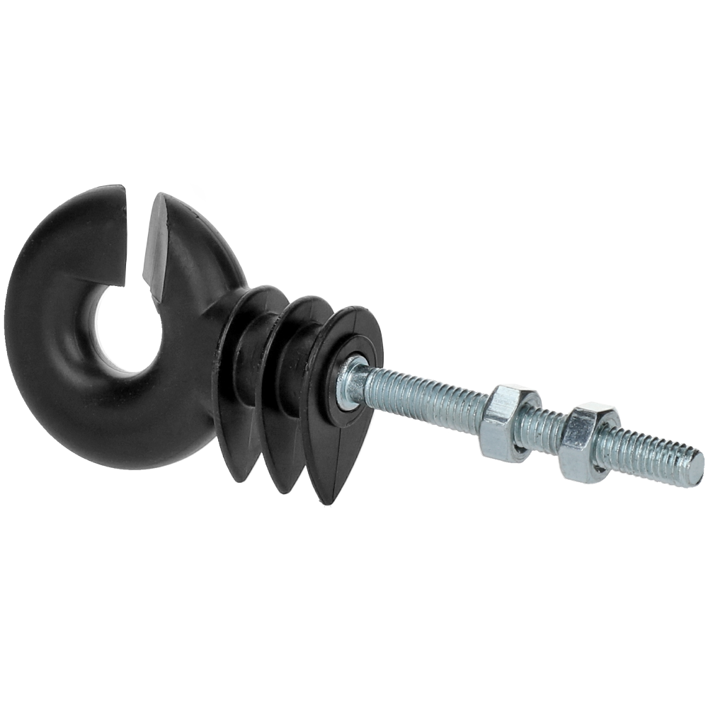 ZoneGuard Ringisolator Schwarz – Robuste Metallkonstruktion für Stabile Zäune