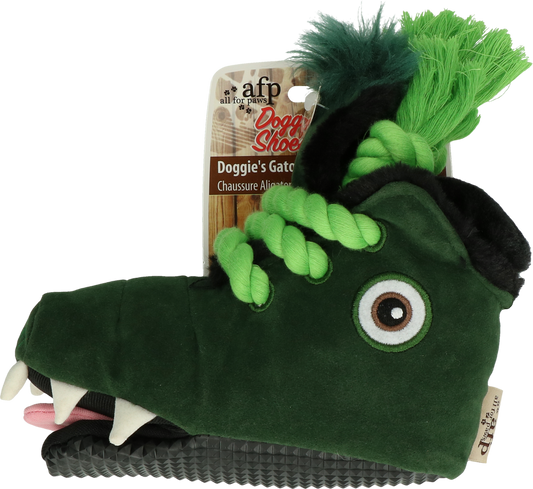 AFP Doggies' Shoes Alligator – Weicher Frottee Mit Quietscher