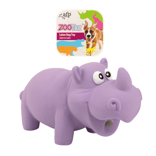 AFP ZooTex Reginald Der Rhino – Langlebiges Und Quietschespielzeug Für Hunde