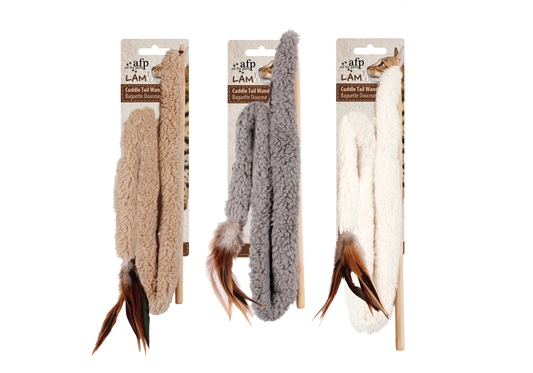 AFP Lambswool Cuddle Tail Wand – Unwiderstehliches Spielzeug Für Katzen