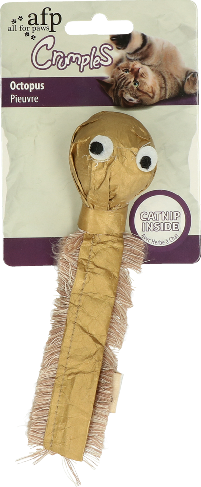 AFP Crumples Octopus – Langlebiges Katzenspielzeug Aus Papier