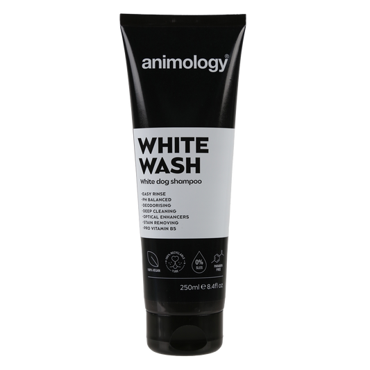 Animology White Wash Hundeshampoo 250 ml – Tiefenreinigende Formel für Helles Fell