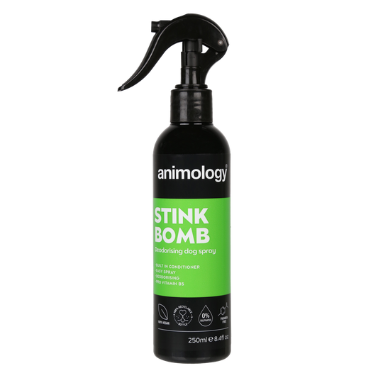 Animology Stink Bomb Deodorierendes Hundespray 250 ml – Entfernt unangenehme Gerüche