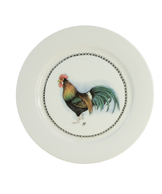 HofundZoo Frühstücksteller Hahn – Einzigartiges Design für Ihr Frühstück