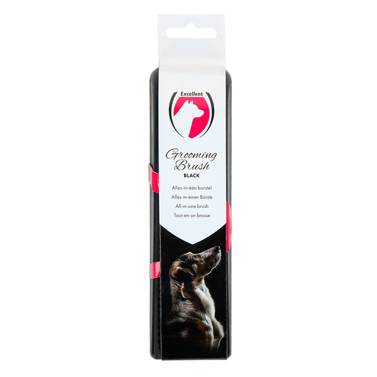 Excellent Pets Pflegebürste Medium Schwarz – Ergonomisches Design Für Einfaches Grooming